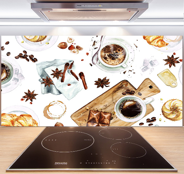 Panel dekor szkło Poranna kawa