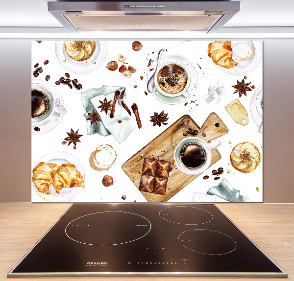 Panel dekor szkło Poranna kawa