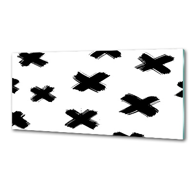 Panel do kuchni Czarno-białe plamy