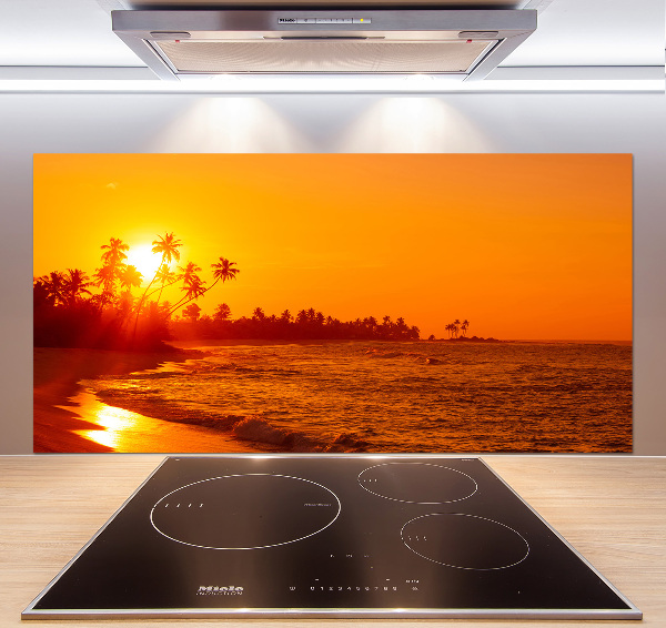 Keuken achterwand Zonsondergangstrand
