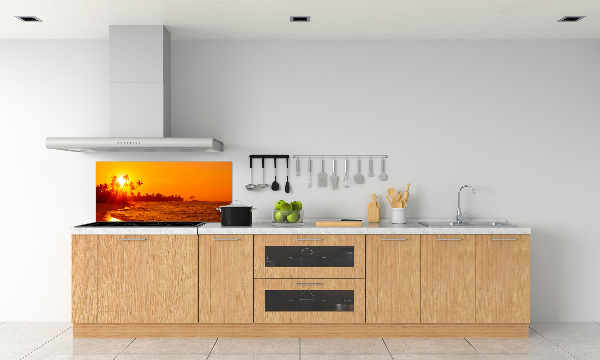 Keuken achterwand Zonsondergangstrand