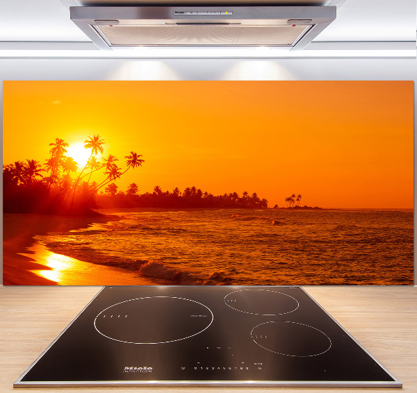 Keuken achterwand Zonsondergangstrand