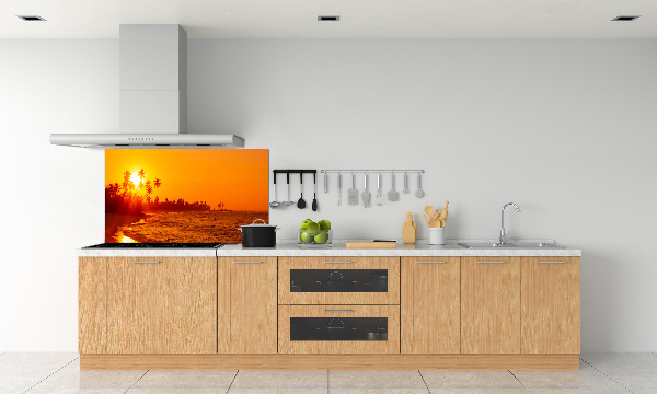 Keuken achterwand Zonsondergangstrand
