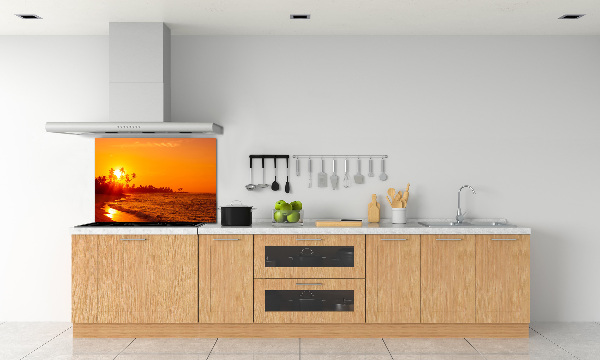 Keuken achterwand Zonsondergangstrand