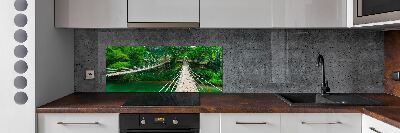 Panel do kuchni Most nad rzeką