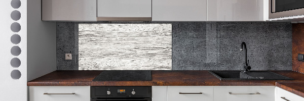 Spatplaat keuken Houten achtergrond