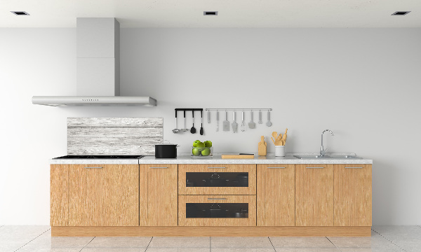 Spatplaat keuken Houten achtergrond