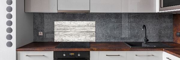 Spatplaat keuken Houten achtergrond