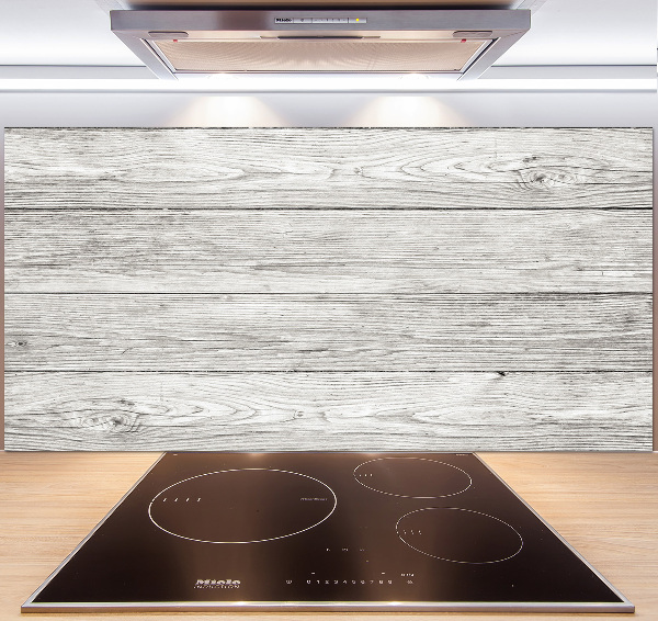 Spatplaat keuken Houten achtergrond
