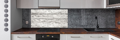 Spatplaat keuken Houten achtergrond