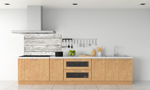 Spatplaat keuken Houten achtergrond