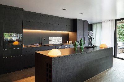 Spatplaat keuken Houten achtergrond