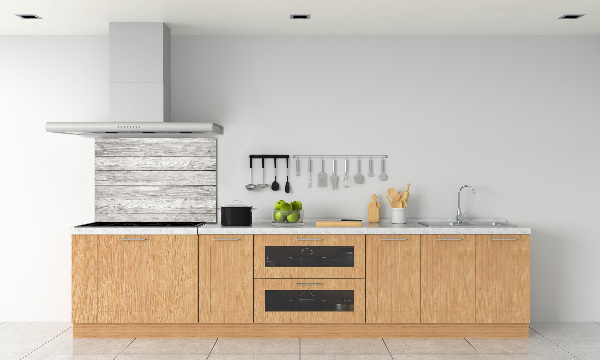 Spatplaat keuken Houten achtergrond
