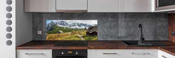 Achterwand keuken Tatragebergte weiden