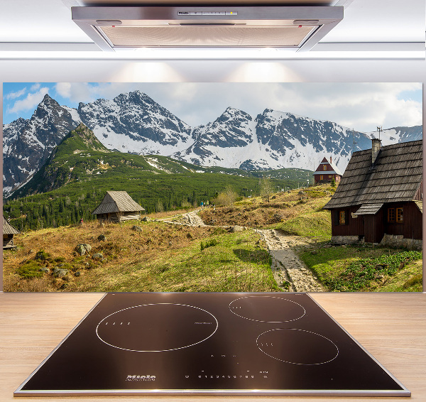 Achterwand keuken Tatragebergte weiden