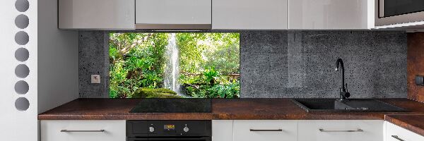 Glazen achterwand keuken Waterval