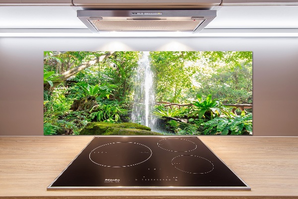 Glazen achterwand keuken Waterval