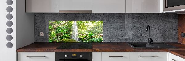 Glazen achterwand keuken Waterval