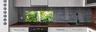 Glazen achterwand keuken Waterval