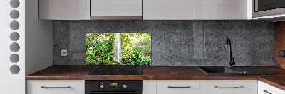 Glazen achterwand keuken Waterval