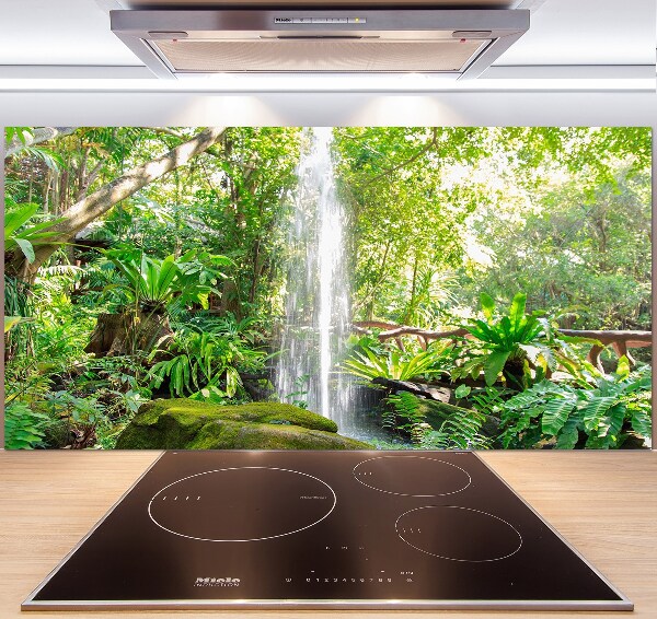 Glazen achterwand keuken Waterval