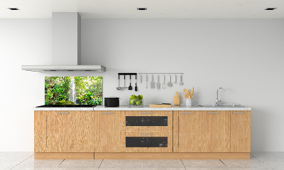 Glazen achterwand keuken Waterval