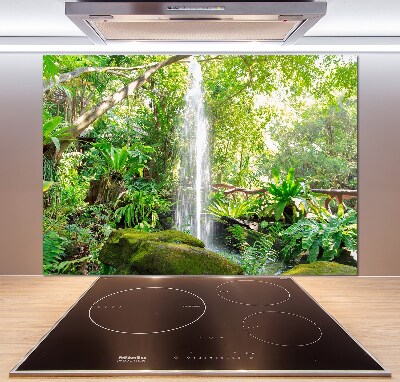 Glazen achterwand keuken Waterval