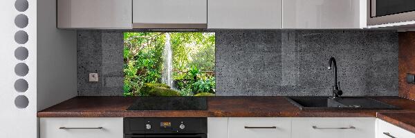Glazen achterwand keuken Waterval