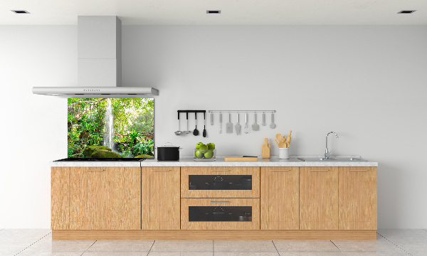 Glazen achterwand keuken Waterval