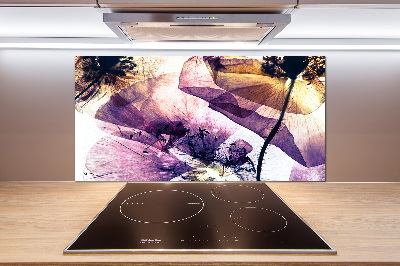 Spatscherm keuken Droge klaprozen