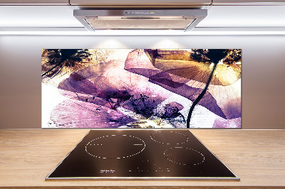 Spatscherm keuken Droge klaprozen