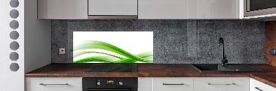 Glazen achterwand keuken Abstracte golven