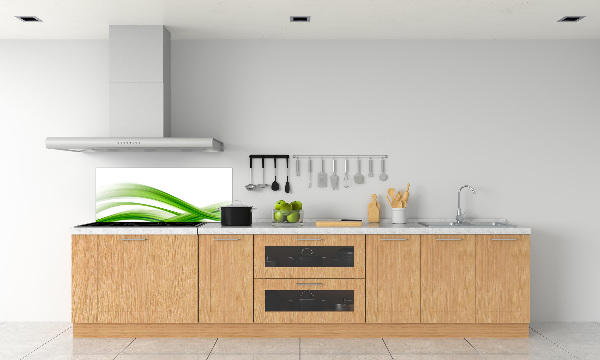 Glazen achterwand keuken Abstracte golven