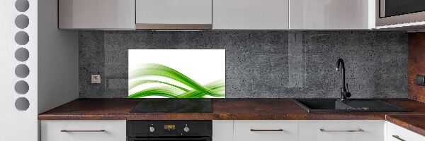 Glazen achterwand keuken Abstracte golven