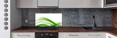 Glazen achterwand keuken Abstracte golven