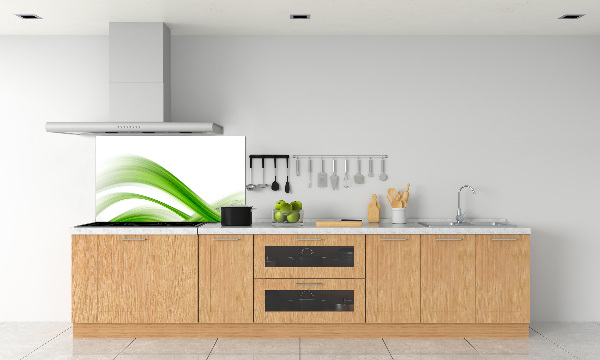 Glazen achterwand keuken Abstracte golven