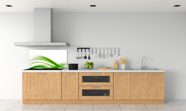 Glazen achterwand keuken Abstracte golven