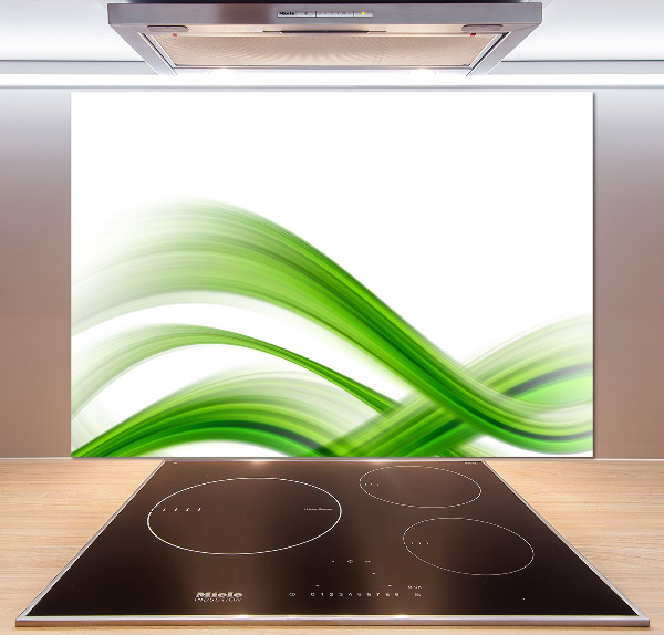 Glazen achterwand keuken Abstracte golven