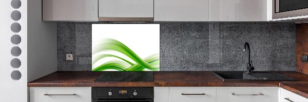 Glazen achterwand keuken Abstracte golven
