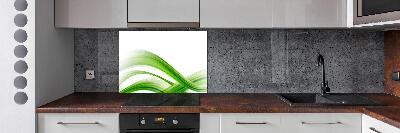 Glazen achterwand keuken Abstracte golven
