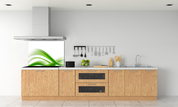 Glazen achterwand keuken Abstracte golven