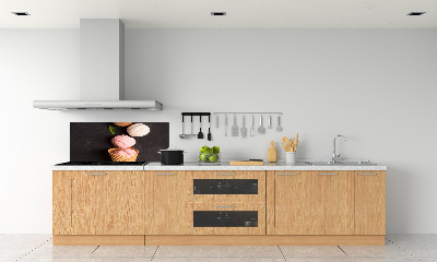 Glazen achterwand keuken IJs in een wafelhoorntje