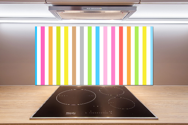 Achterwand keuken Kleurrijke strepen
