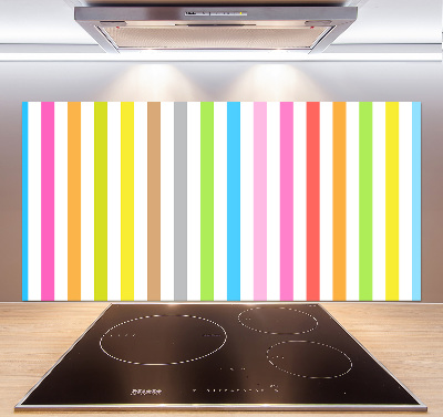 Achterwand keuken Kleurrijke strepen