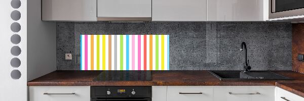 Achterwand keuken Kleurrijke strepen