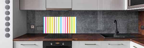 Achterwand keuken Kleurrijke strepen