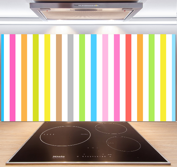Achterwand keuken Kleurrijke strepen