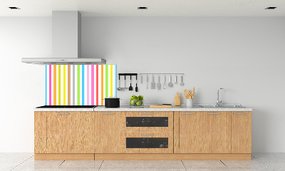 Achterwand keuken Kleurrijke strepen