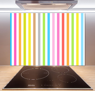 Achterwand keuken Kleurrijke strepen