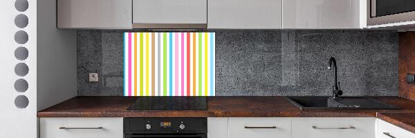 Achterwand keuken Kleurrijke strepen